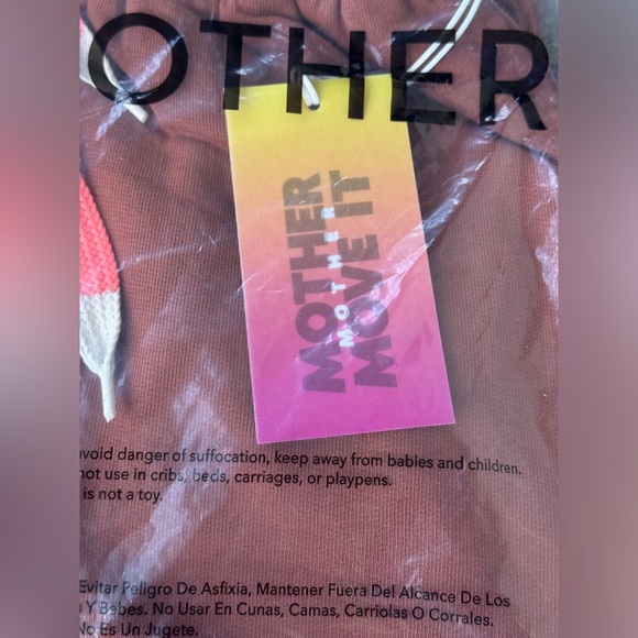 Mother Move It Knock Out Ankle Mocha Bisque Sweatpants Size Small NWT - Picture 3 of 12